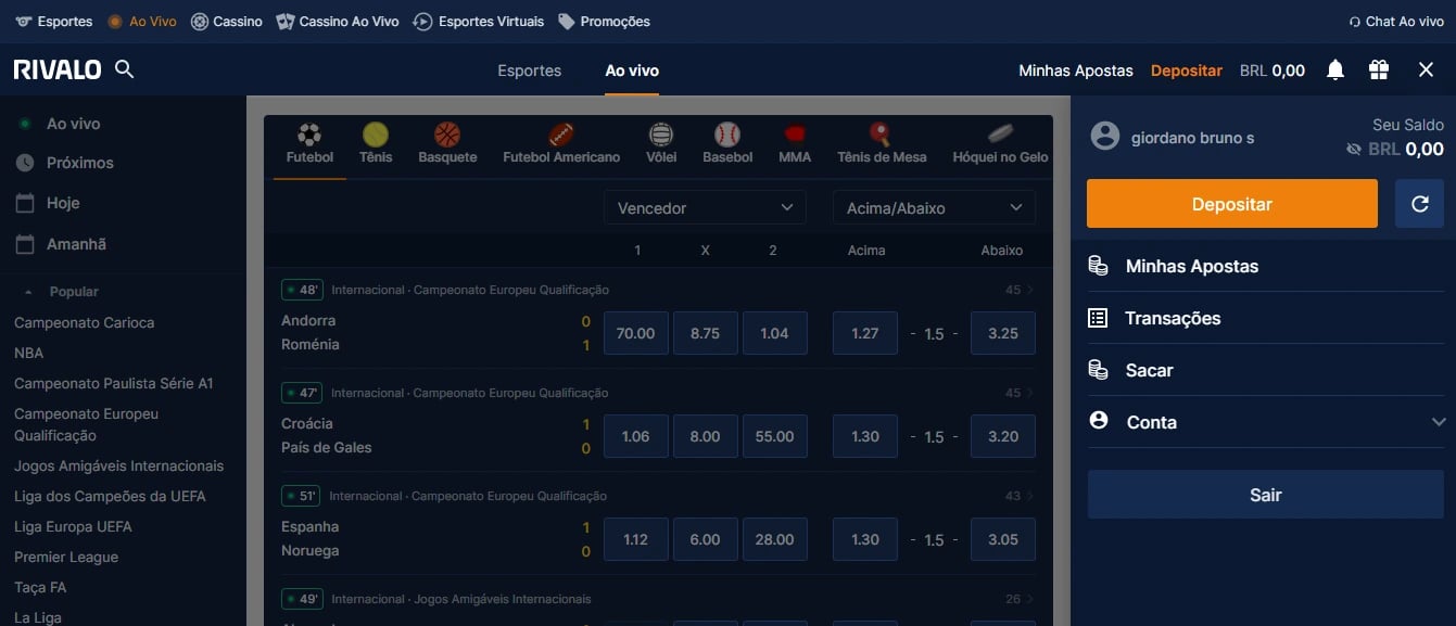 resultado da roleta de hoje